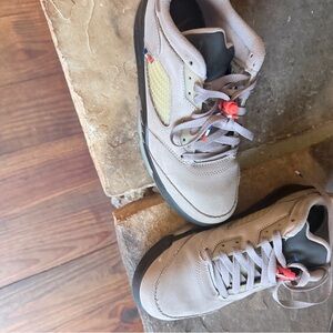 Nike Gray and Black Sneakers with Red Accents